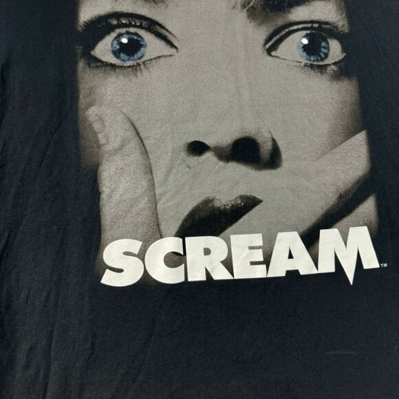 Men's Scream Thriller Horror Movie Slasher Shirt Black - Picture 3 of 6